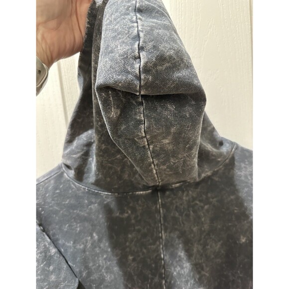 Magdalena USA M (8/10) Gray Distressed Flared Bottom Sweater Dress w/Pockets - Picture 11 of 13